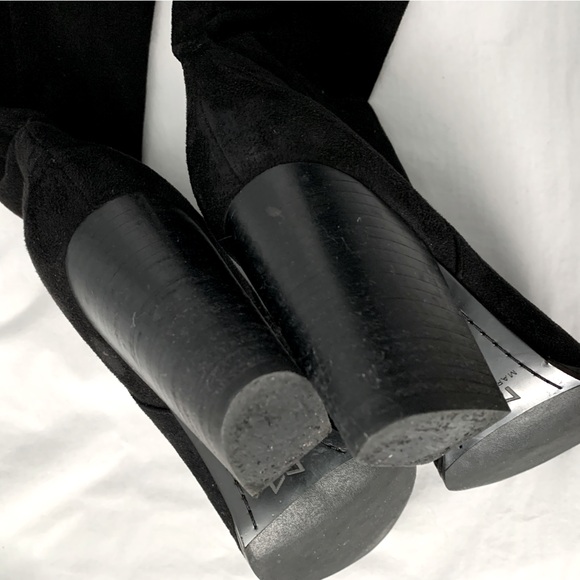 Marc Fisher Faux Suede Block Heel Tall Boots - Picture 4 of 6